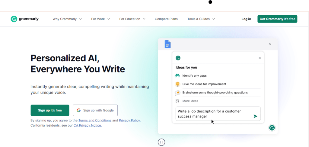 grammarly-language tool-for blogging tools-list